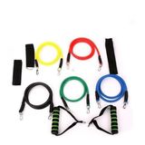 Kit Tubing Elástico 11 Itens Treinamento Funcional Pilates