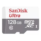 Cartão Memória Sandisk Sdsquns-128g-gn6ta Ultra Adaptador Sd