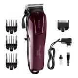 Máquina Cortar Cabelo Profissional Sem Fio Kemei Km-2600 Nfe