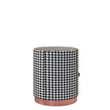 Puff Redondo Decorativo Denver Para Ambientes Em Suede