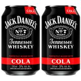 Bebida Alcoólica Mista Jack E Cola Lata 330ml - 2 Unidades