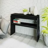 Aparador 100cm Com Prateleira Multimóveis Cr50028 Preto Preto