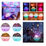 Projetor Star Luminaria Abajur Quarto Bebe Master Globo Azul