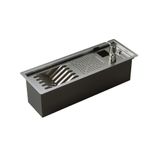 Calha Inox Slim 48x17cm Úmida Para Pratos Talheres Copos Detergente Esponja - Ludrio