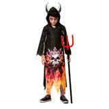 Fantasia Halloween Diabinho Fogo Infantil