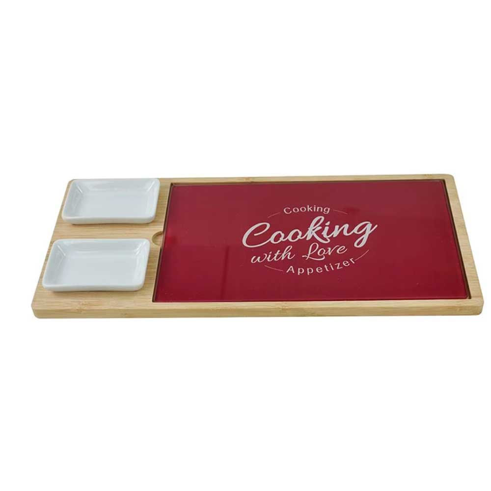 Jogo Para Queijo Dynasty Em Bambu - 3 Peças