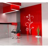 Adesivo Decorativo de Parede Floral Planta para Vidro