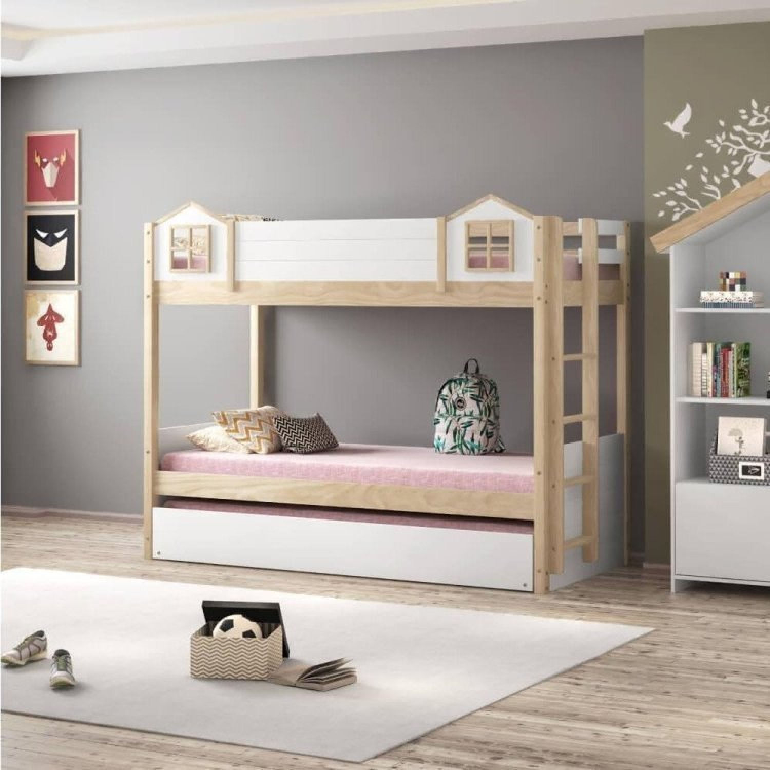 Treliche Infantil Garden Com Painel Superior Casatema