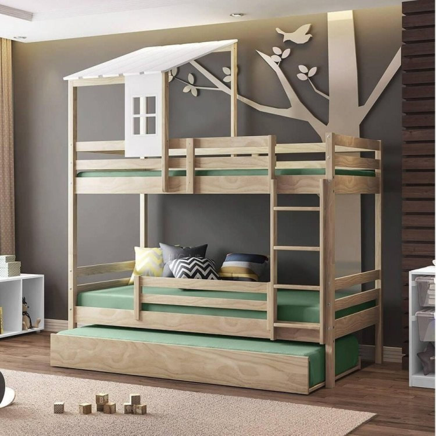 Treliche Teen Play Com Telhado Casinha Casatema Natural