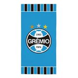 Toalha Aveludada Estampada Gremio 70 Cm X 1,40 M Lepper