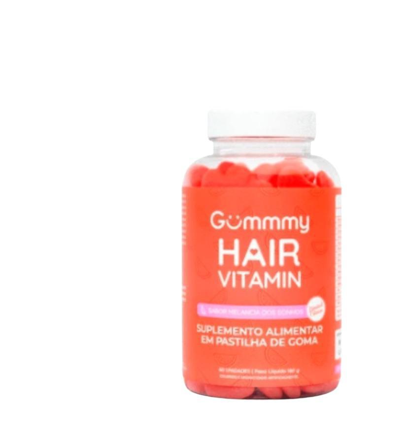 Gummy Hair Vitamina Novo Sabor Melancia 60 Gomas