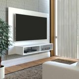 Painel Com Suporte Tv 50&quot; Multimóveis Cr45158 Branco Branco