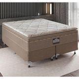 Cama Box Queen Size Potenza Platinum Com Molas Lfk E Pillow Top 74x158x198cm Portobel