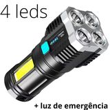 Lanterna Potente Led Recarregavel Ultra Iluminação Strob