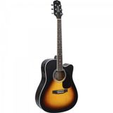 Violao Eletroacustico Dreadnought Aco Gdc-1 Ceq Vintage Sunburst Satin Giannini