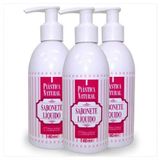 Sabonete Líquido Plastica Natural 180ml C/ Colágeno Kit C/ 3