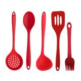 Jogo Utensílios De Cozinha Kit 5 Peças Silicone