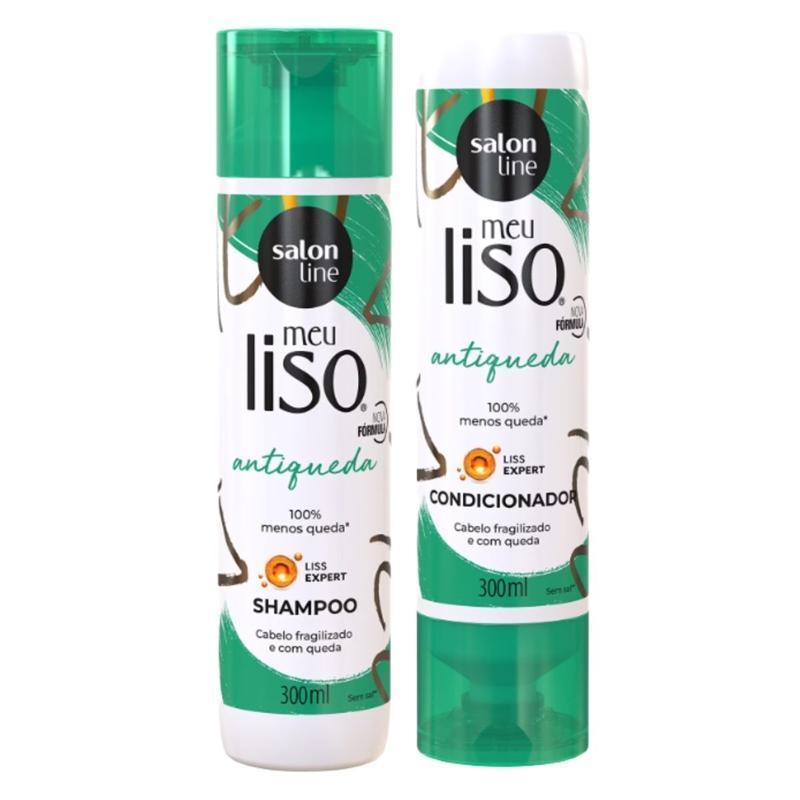 Shampoo + Condicionador Salon Line Meu Liso Antiqueda 300ml