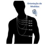 Corrente Prata 925 Masculina Cordão Fina 1mm Legítima