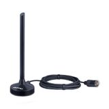 Antena Interna/ Externa Aquario Dtv-100p Vhf/ Uhf/ Fm/ Hdtv/ 4k Cabo 2,5m