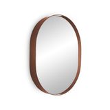 Espelho Decorativo Oval Para Banheiro Moldura Rose 50x40cm