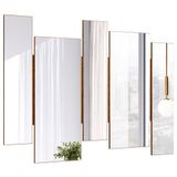 Espelho Decorativo Com Moldura Ypê Isadora N01 - Lyam Decor