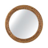 Espelho Decorativo Corda Bananeira 40 Cm Redondo