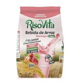 Leite De Arroz Em Pó Risovita Sabor Morango Caixa 10 Pacotes