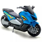 Moto Brinquedo Grande Tipo Honda Biz Realista Azul Presente