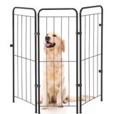 Cercado Grande Dobrável 98cm Pet Portátil De Segurança Preto