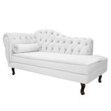 Diva Recamier Diana 130cm Lado Direito Corano - Amarena Móveis Cor Branco