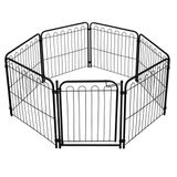 Cercado Pet Cachorro Caes Dobrável 6 Lados 69cm Preto