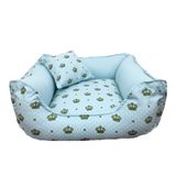 Cama Pet + Almofada P Cachorro Médio - Coroa Verde