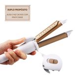 Prancha Chapinha 2 Em 1 Alisadora E Modeladora Cachos 30mm