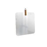 Espelho Decorativo Life Alça Caramelo Cantos 50x50 Cm