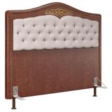 Cabeceira Cama Box Casal Queen 160cm Imperial J02 Facto Marrom/bege