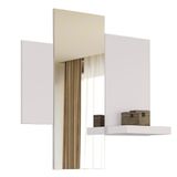 Espelho Decorativo Atlanta 91cm N01 Moldura Off White