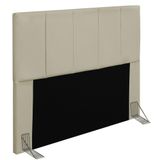 Cabeceira Cama Box Casal Queen 160cm Pérola W01 Corano Bege