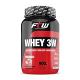 Whey 3w Ftw 900g Whey Isolado, E Hidrolisado Morango