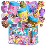 Kit Slime De Sorvete Divertido Com 4 Potes De 1 L E Acessórios, Fun Kidz