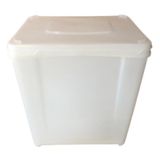 Pote Plastico Virgem De 10l Com Tampa - 1 Und