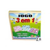 Jogo 3 Em 1 Dama-trilha-jogo Da Velha
