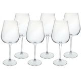 Conjunto De Taças Para Vinho Tinto Bohemia Ardea 540 Ml Em Cristal Ecológico 6 Peças