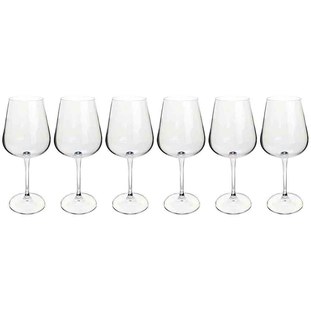 Conjunto De Taças Para Vinho Branco Bohemia Ardea 450 Ml Em Cristal 6 Peças