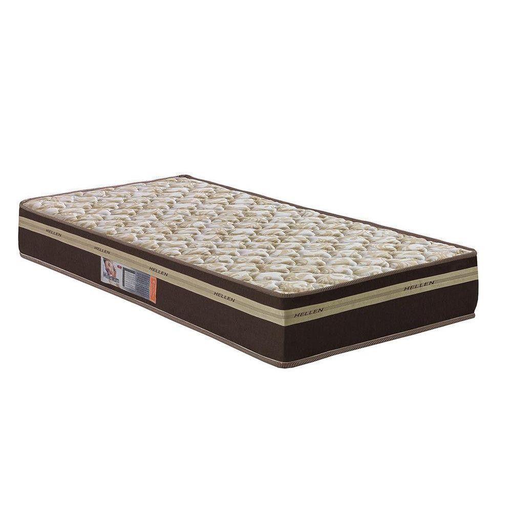 Colchão Solteiro Hellen Espuma D33 19x88x190 Marrom