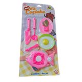 Kit Brinquedo Infantil Cozinha Com 7 Itens Faz De Conta