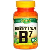 Vitamina B7 Biotina 60 Cápsulas Unilife