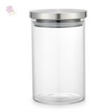 Pote De Vidro Hermético Com Tampa Inox 950 Ml