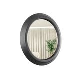 Espelho Decorativo Call Preto Led Branco 60cm Redondo