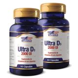 Vitamina Ultra D3 2.000ui Kit 2x 60 Cápsulas